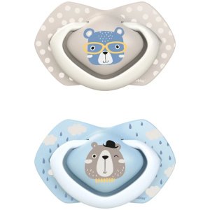 Πιπίλες Σιλικόνης 2τμχ 0-6m Bonjour Paris Boy