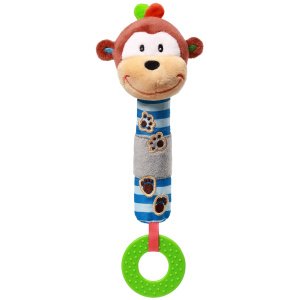 Λούτρινο Παιχνίδι με Ήχο και Μασητικό George Monkey Babyono