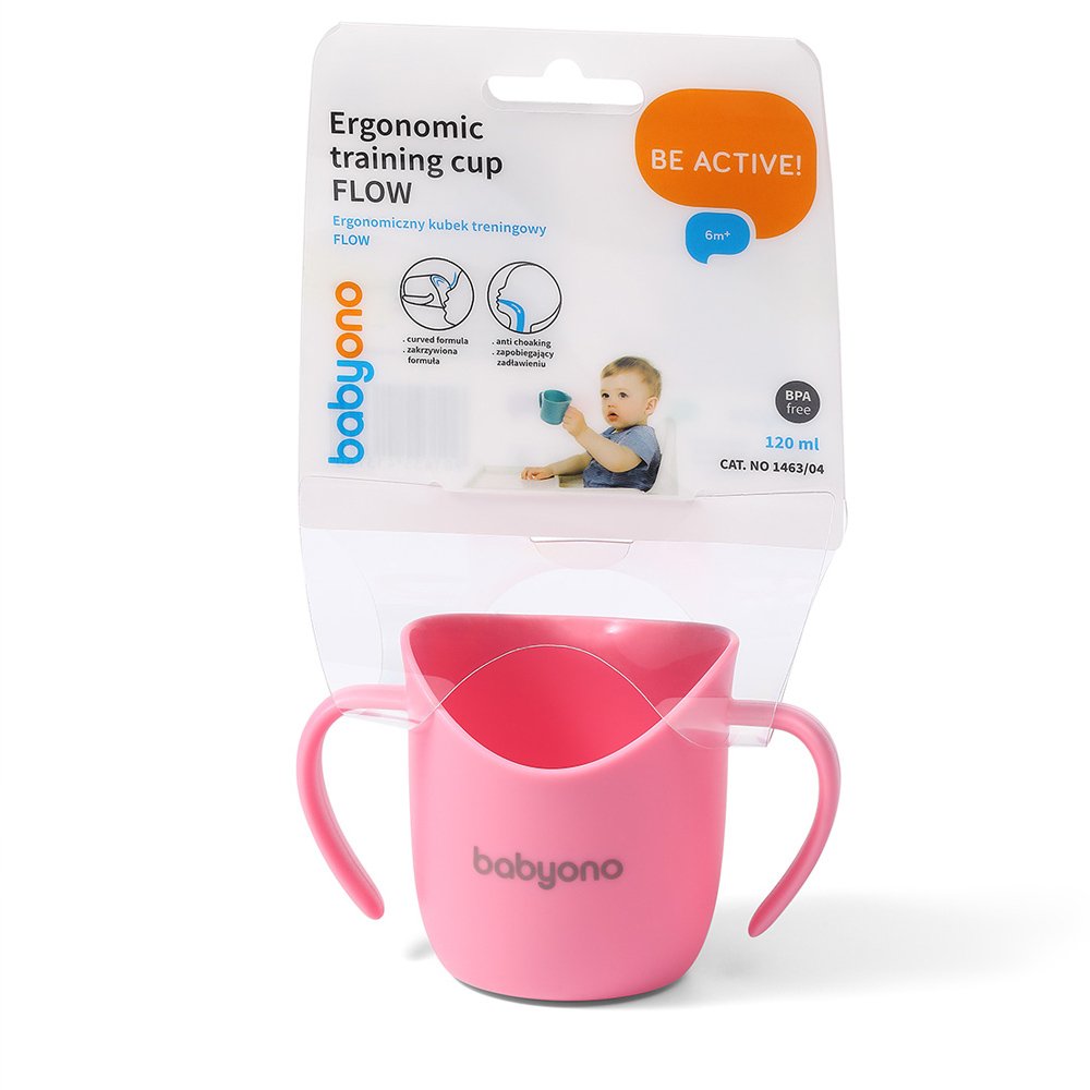 Εργονομικό Ποτήρι Εκμάθησης 120ml Babyono Pink 1463/ - Image 3