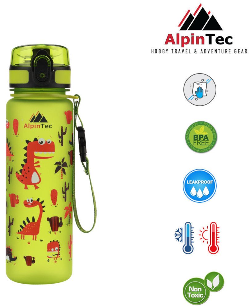 Παγούρι 500ml Green Dino AlpinTec Kids