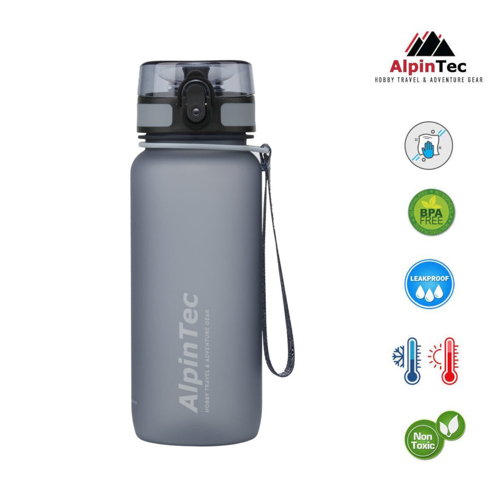 Παγούρι 650ml Tritan Trek AlpinTec Grey