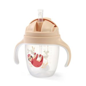Εκπαιδευτικό Ποτηράκι με Λαβές 240ml Sippy Cup Babyono Beige