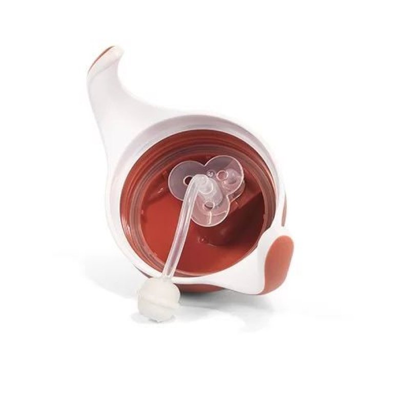 Εκπαιδευτικό Ποτηράκι με Λαβές 240ml Sippy Cup Babyono Κεραμιδί - Image 3