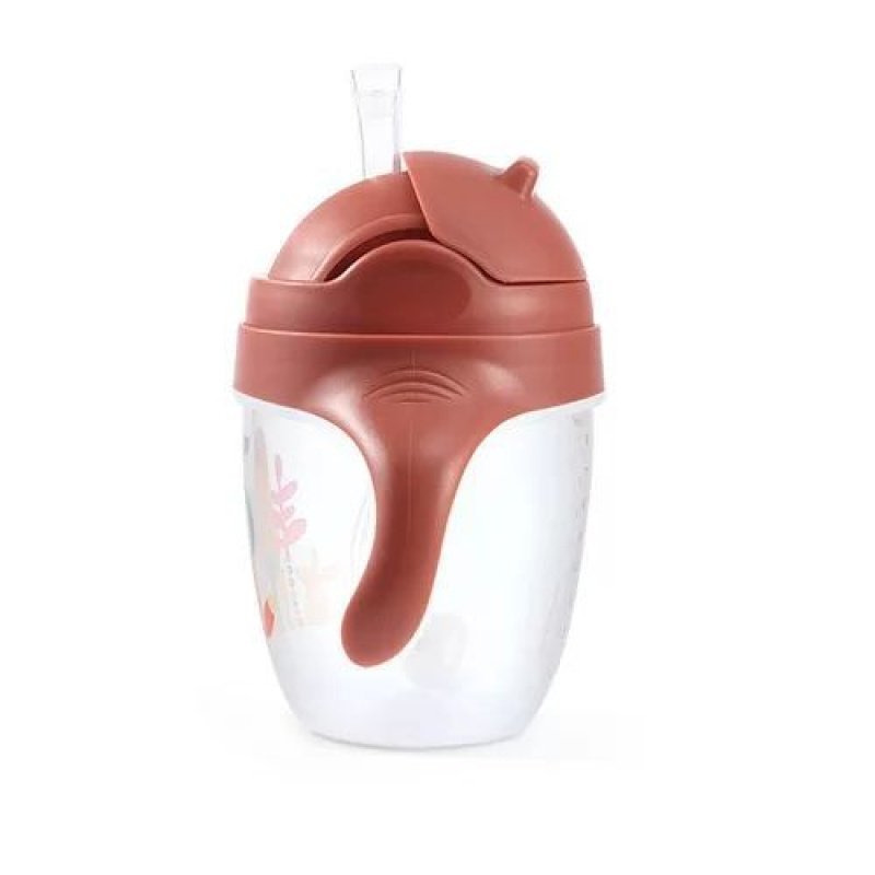 Εκπαιδευτικό Ποτηράκι με Λαβές 240ml Sippy Cup Babyono Κεραμιδί - Image 4