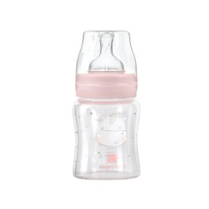 Μπιμπερό Γυάλινο 120ml Hippo Dreams Kikka boo Pink