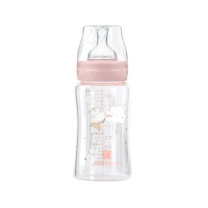 Μπιμπερό Γυάλινο 240ml Hippo Dreams Kikka boo Pink
