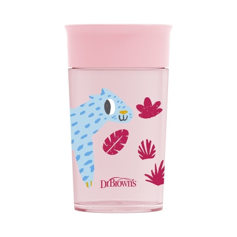 Ποτηράκι 300ml 360° Cheers Dr. Brown's Pink TC