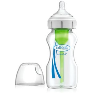 Μπιμπερό Γυάλινο με Φαρδύ Λαιμό 270ml Dr. Brown's WB