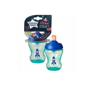 Μπουκάλι με Καλαμάκι 230ml Silver Mug Tommee Tippee