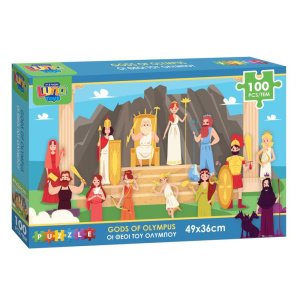 Puzzle 100τμχ 49x36cm Ελληνική Μυθολογία Luna Toys Διακάκης