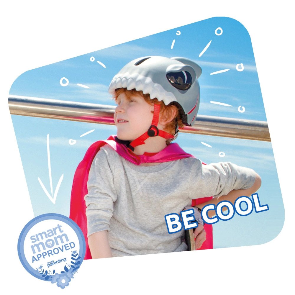 Κράνος με Led 49-55cm Crazy Safety Shark Blue NSH-100501- - Image 3