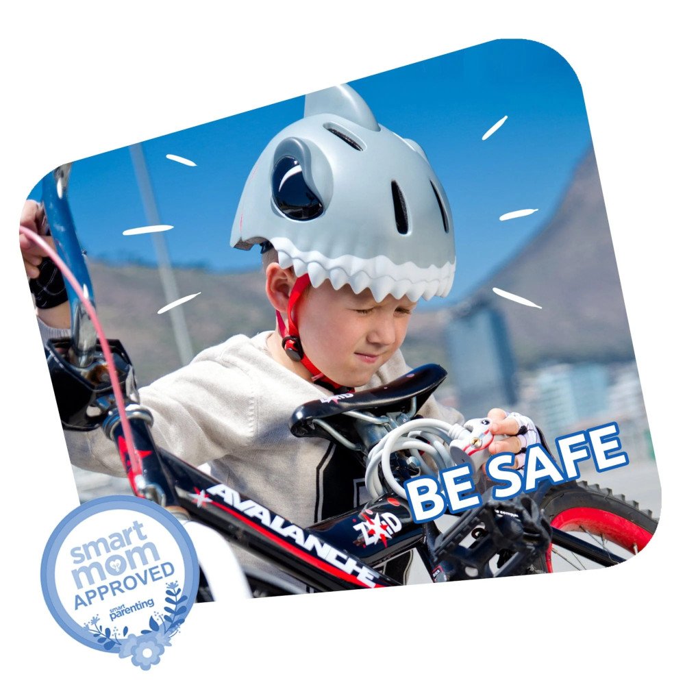 Κράνος με Led 49-55cm Crazy Safety Shark Blue NSH-100501- - Image 4