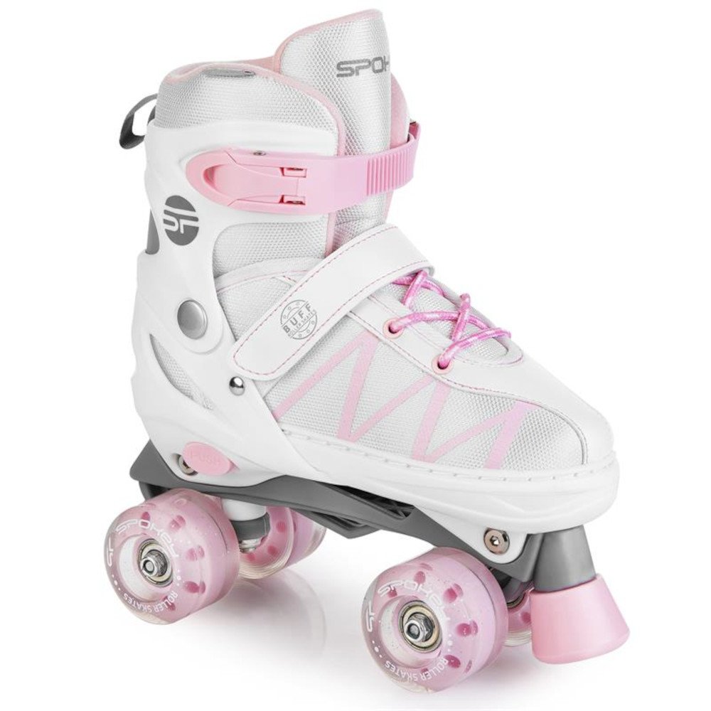 Πατίνια Roller Skates ABEC 7 Spokey Buff Pro White Pink