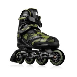 Πατίνια Roller Skates Αυξομειούμενα Inline Macan Spokey Green Black 926984