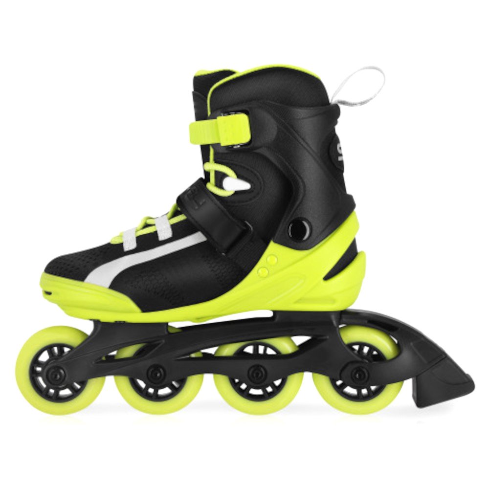 Πατίνια Roller Skates Αυξομειούμενα Inline Carbon Spokey Lime - Image 3