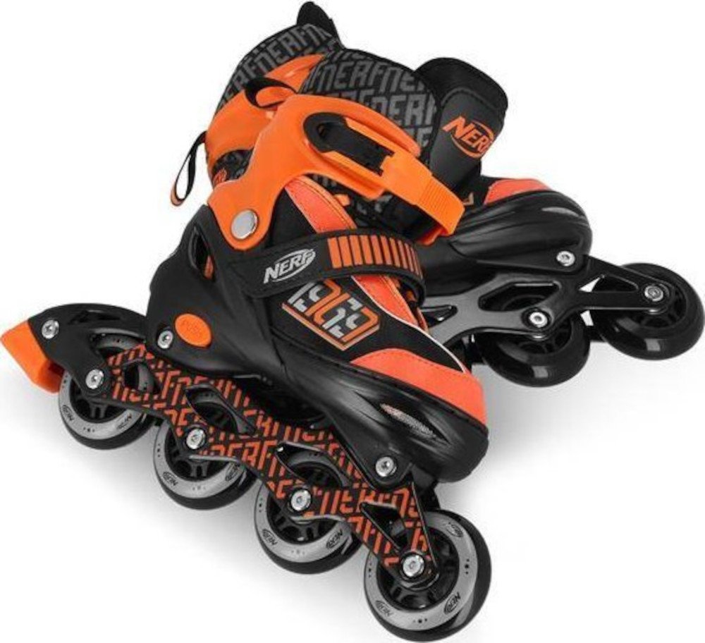 Πατίνια Roller Skates Αυξομειούμενα InLine Nerf Strive Spokey Orange - Image 2