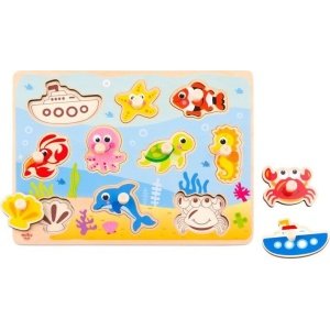Puzzle Σφηνώματα 10τμχ Ξύλινο Sea Tooky Toys TY