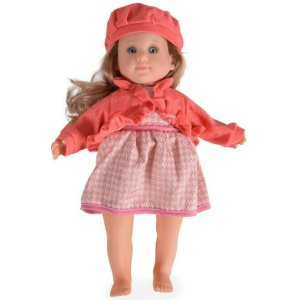 Κούκλα 46cm Moni Doll Orange Dress