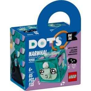 Τουβλάκια Ετικέτα Τσάντας Bag Tag Narwhal Lego Dots