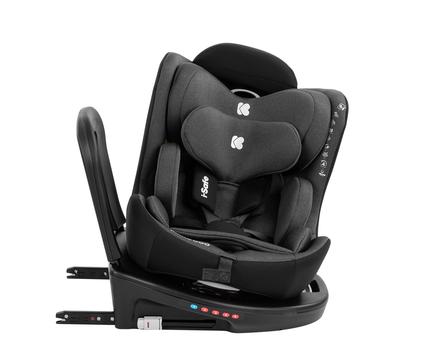 Κάθισμα Αυτοκινήτου 40-150cm i-size Isofix i-Safe Kikka boo Black - Image 3