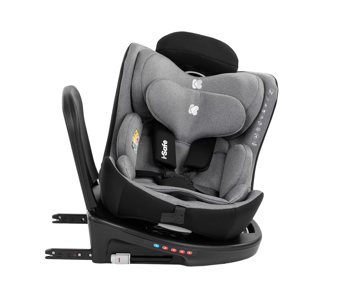 Κάθισμα Αυτοκινήτου 40-150cm i-size Isofix i-Safe Kikka boo Light Grey - Image 3