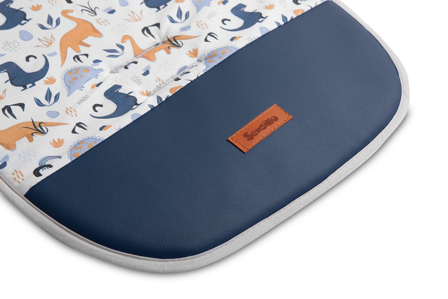 Κάλυμμα Καροτσιού με Υποδοχές Sensillo Velvet Dinosaur Blue - Image 4