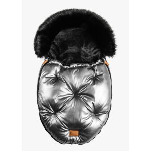 Ποδόσακος - Υπνόσακος Eco Leather 86x50cm Comfort Lux Beboulino Silver Black