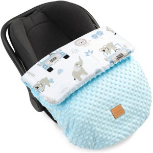 Ποδόσακος για Κάθισμα και Καρότσι Minky Blue Safari Turquoise