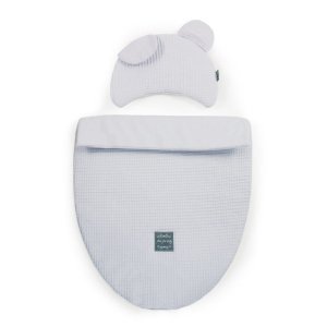 Σετ για Καρότσι 63x48cm Gofre For Baby Beboulino Light Grey