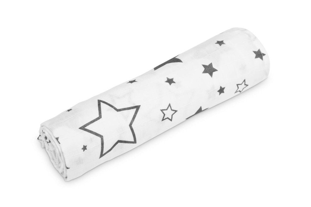 Πάνα Muslin 120x120cm Swaddle Blanket Stars - Image 2