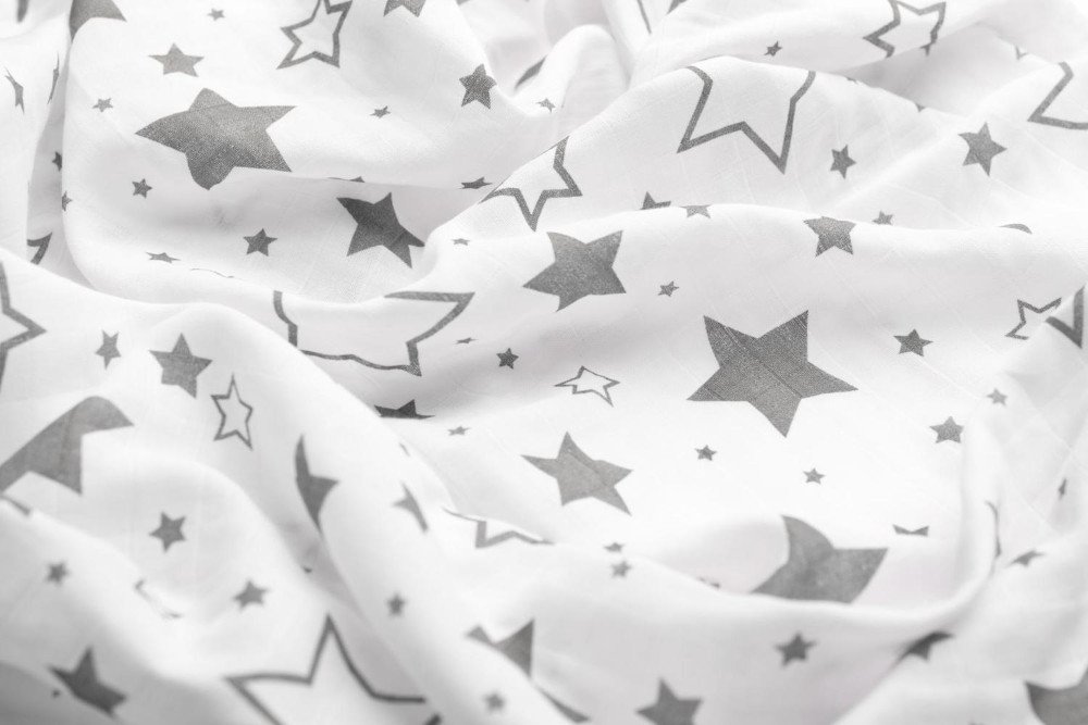 Πάνα Muslin 120x120cm Swaddle Blanket Stars - Image 3