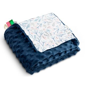 Κουβερτούλα Ελαφριά 100x75cm Minky Sensillo Navy Blue Viburnum