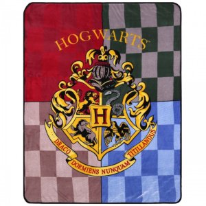Κουβέρτα Fleece 120x150cm Horwarts Red Green Yellow Grey