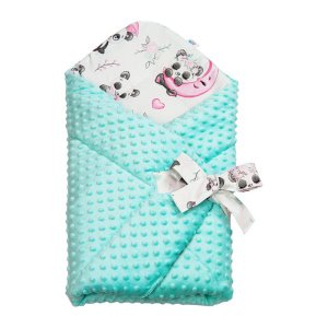 Υπνόσακος-Φάκελος 75x75cm Minky Sweet Pandas Maboo