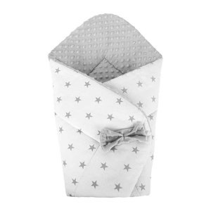 Υπνόσακος-Φάκελος 75x75cm Minky Stars White Maboo