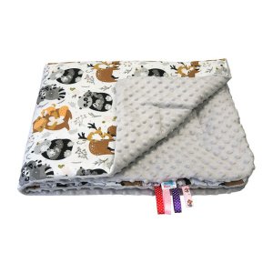 Κουβέρτα 2 Όψεων 75x100cm Minky Forest Life Maboo