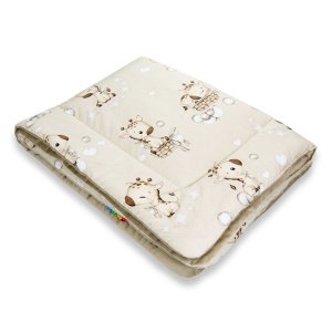 Κουβέρτα 2 Όψεων 75x100cm Velvet Cute Giraffes Maboo