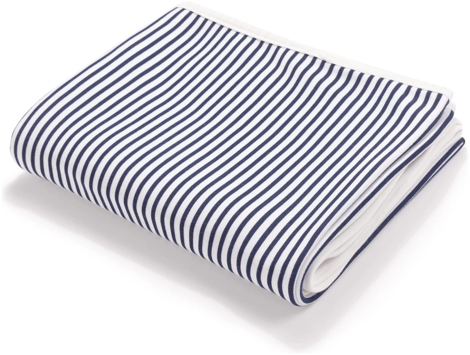 Κουβέρτα Διπλής Όψεως 75x100cm Interlock Navy Blue Stripes - Image 2