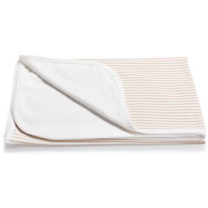 Κουβέρτα Διπλής Όψεως 75x100cm Interlock Beige Stripes