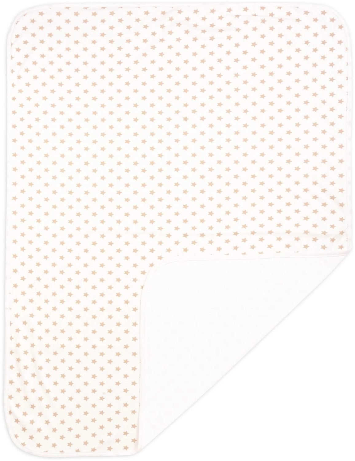 Κουβέρτα Διπλής Όψεως 75x100cm Interlock Beige Stars - Image 3