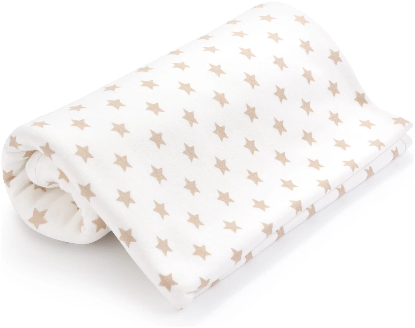 Κουβέρτα Διπλής Όψεως 75x100cm Interlock Beige Stars - Image 4