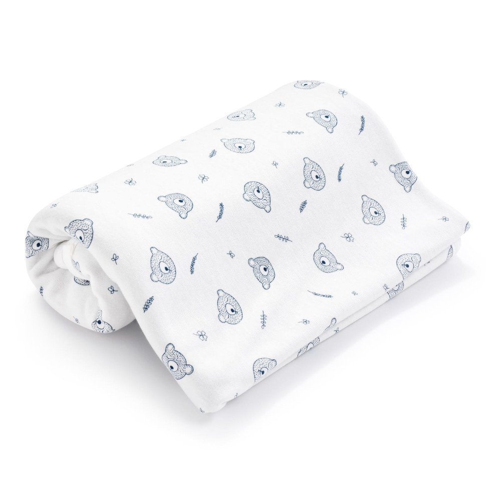 Κουβέρτα Διπλής Όψεως 75x100cm Interlock Bear Blue - Image 4