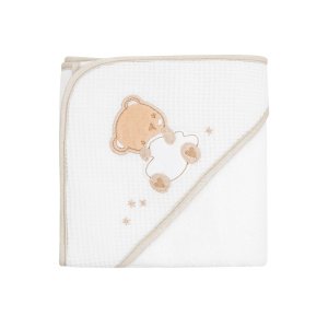 Βρεφική Πετσέτα Μπάνιου 90x90cm Dream Big Kikka boo Beige