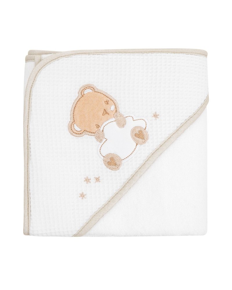 Βρεφική Πετσέτα Μπάνιου 90x90cm Dream Big Kikka boo Beige