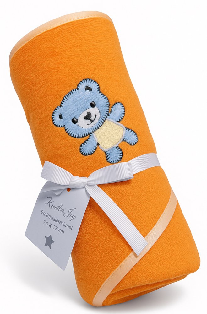 Μπουρνουζοπετσέτα με Κουκούλα 75x75cm Beboulino Orange Bear Fr