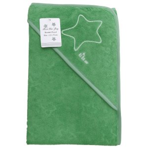 Μπουρνουζοπετσέτα με Κουκούλα 75x75cm Beboulino Star Fr Green