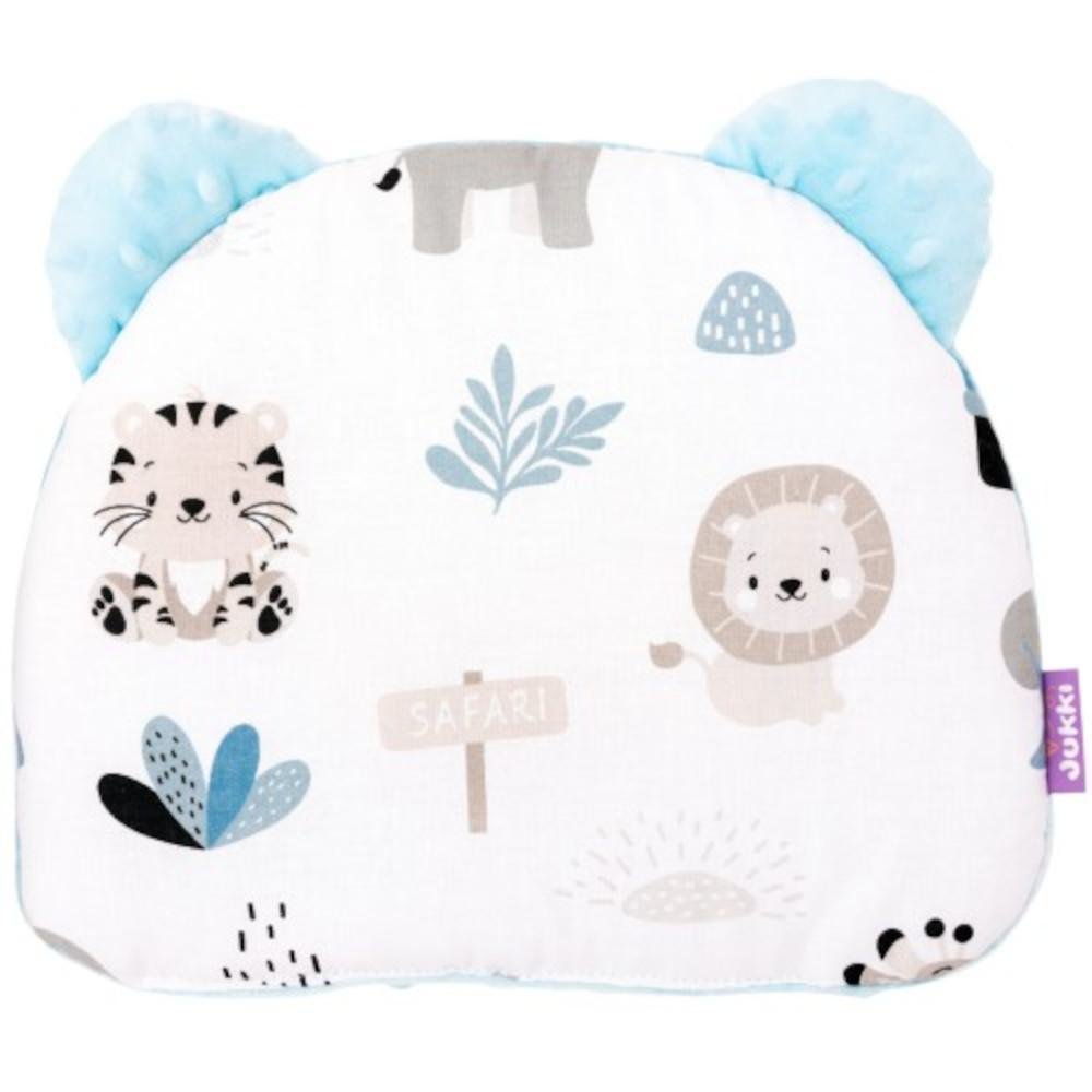 Σετ Φωλιά Διπλής Όψεως 55x100cm Minky Blue Safari - Image 4