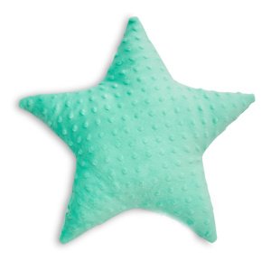 Διακοσμητικό Μαξιλάρι 40x40cm Minky Star Maboo White Mint