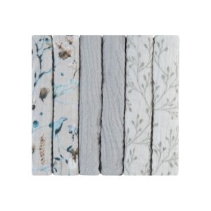 Πάνες Μουσελίνας 30x30cm 6τμχ Dreamy Fields Kikka boo Grey