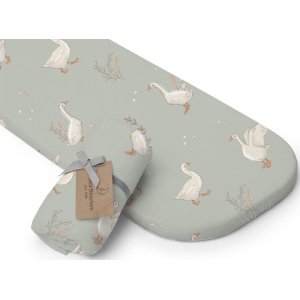 Σεντόνι με Λάστιχο Αντιαλλεργικό 35x70cm Happy Goose Stories Olive